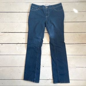 Zara dark wash stretch jeans size 10 with short inseam